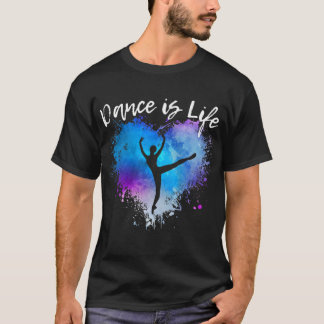 TANCE IS LIFE Ballet Tanzen Ballerina Tween T-Shirt