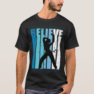 Tance Retro Glaube Türkis Girl Dancer Fan Woma T-Shirt