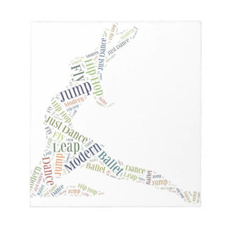 Tance Word Cloud Notizblock