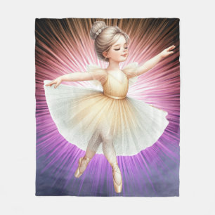 Tancing Ballerina Fleecedecke