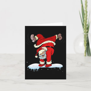 Tancing Hip Hop Weihnachtsklaus Weihnachten Party Karte