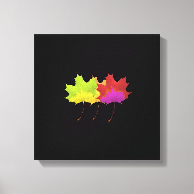 TANCING LEAF DESIGN NATUR THEMA LEINWANDDRUCK (Vorderseite)