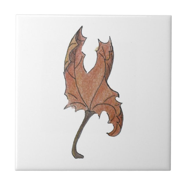 Tancing Maple Leaf Brown Fliese (Vorderseite)