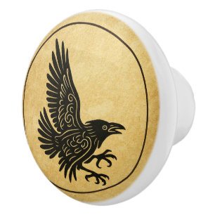 Tancing Norse Raven Keramikknauf