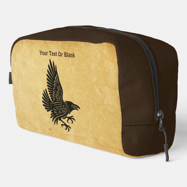 Tancing Norse Raven Waschbeutel (Rechte Ecke)