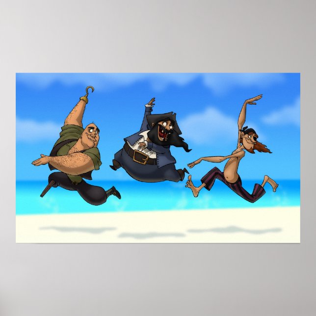 Tancing Pirates Poster (Vorne)