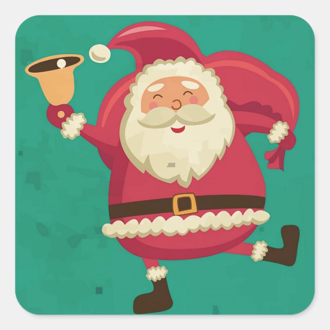 Tancing Santa Sticker (Vorderseite)