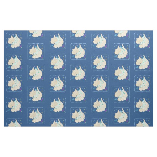 Tancing Scottish Terrier Stoff (Fat Quarter (45,7 x 55,9 cm))