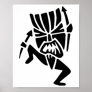 Tancing Tiki Man Poster
