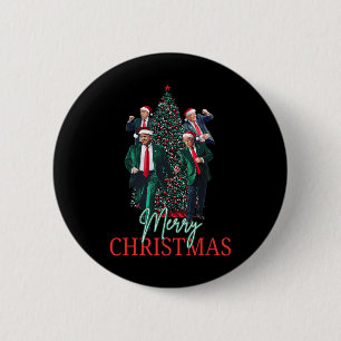 Tancing Trump Santa Merry Weihnachts Daddy's Zuhau Button
