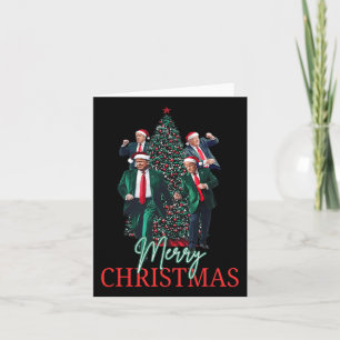 Tancing Trump Santa Merry Weihnachts Daddy's Zuhau Karte