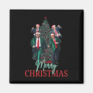 Tancing Trump Santa Merry Weihnachts Daddy's Zuhau Magnet