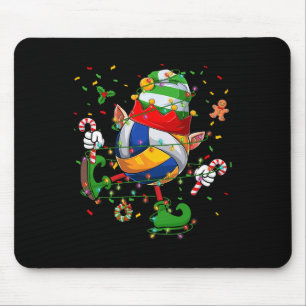 Tancing Volleyball Ball Elf Hat Scute S Niedlich S Mousepad