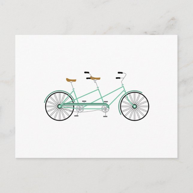 Tandem Bike Postkarte (Vorderseite)