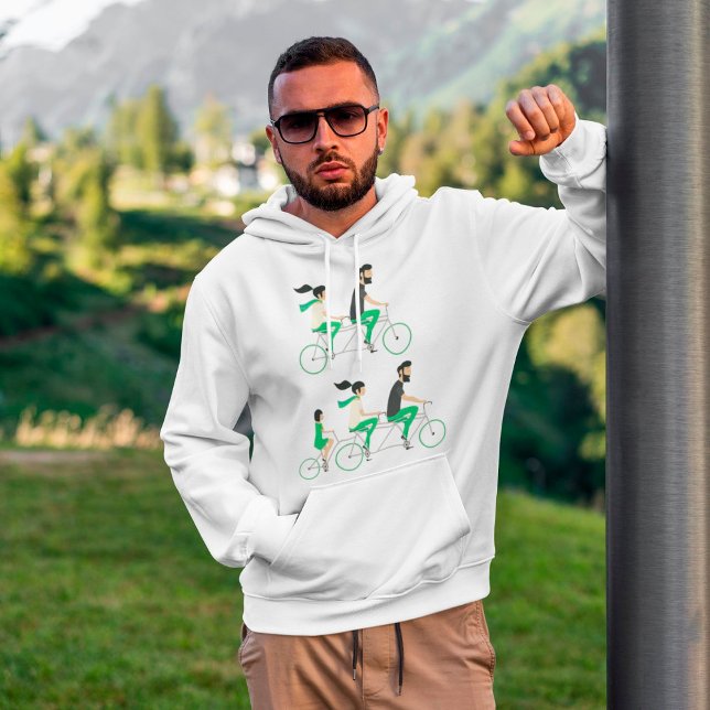 Tandem Cyclists Hoodie (Von Creator hochgeladen)