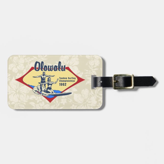 Tandem, das hawaiische Surfbrett-Gepäckanhänger Gepäckanhänger (Vorderseite horizontal)