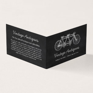 Tandem Fahrrad & Halbpension, Antiquitätenhändler Visitenkarten
