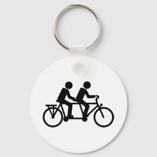 Tandem Fahrrad Schlüsselanhänger