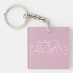 Tandem Fahrrad Zweisitzer Fahrrad Art CUSTOM FARBE Schlüsselanhänger