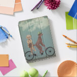 Tandem iPad Pro Hülle<br><div class="desc">Poodle Tandem von Fabfunky. Die Poodles fahren mit dem Fahrrad im skurrilen Steampunk-Stil. | 192042D</div>