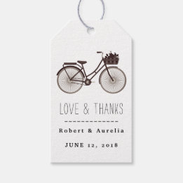 Tandem-Radhochzeit Geschenkanhänger