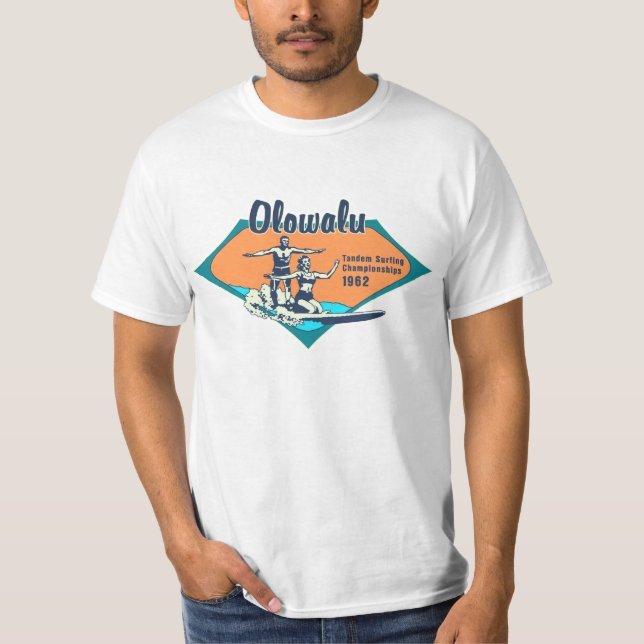 Tandem Surfen Hawaiianische Typ T - Shirt (Vorderseite)