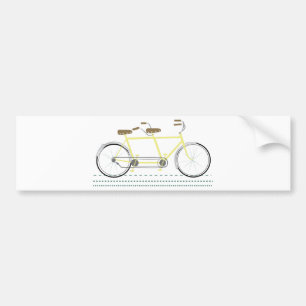 Tandemfahrrad Autoaufkleber