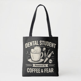 Tandläkar/tandhygien tygpåse bag Tote dental humor Tasche