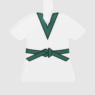 Tang Soo Do 6th Gup Ceinture verte avec nom