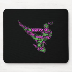 Tang Soo Do Girls Ausbildung für Kampfkunst Mousepad