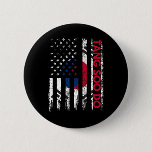 Tang Soo Do Karate Martial Arts Training Korean Fl Button