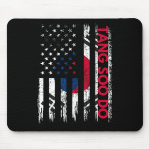 Tang Soo Do Karate Martial Arts Training Korean Fl Mousepad