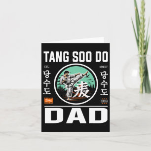 Tang Soo Do Karate Vater für Kampfkunst und Vater Karte