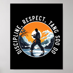 Tang Soo Do Koreanisches Karate Kampfsport Kampfsp Poster