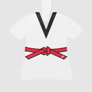 Tang Soo Do Roter Gürtel 1 Level Personalisiert Ornament