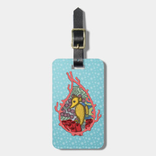 Tanga, das Seepferd-Gepäckmarke Gepäckanhänger