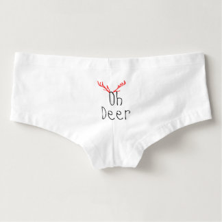Tanga Oh Noël Boyshorts de cerfs communs