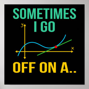 Tangent Mathematik Lehrer Mathematik Mathematik St Poster