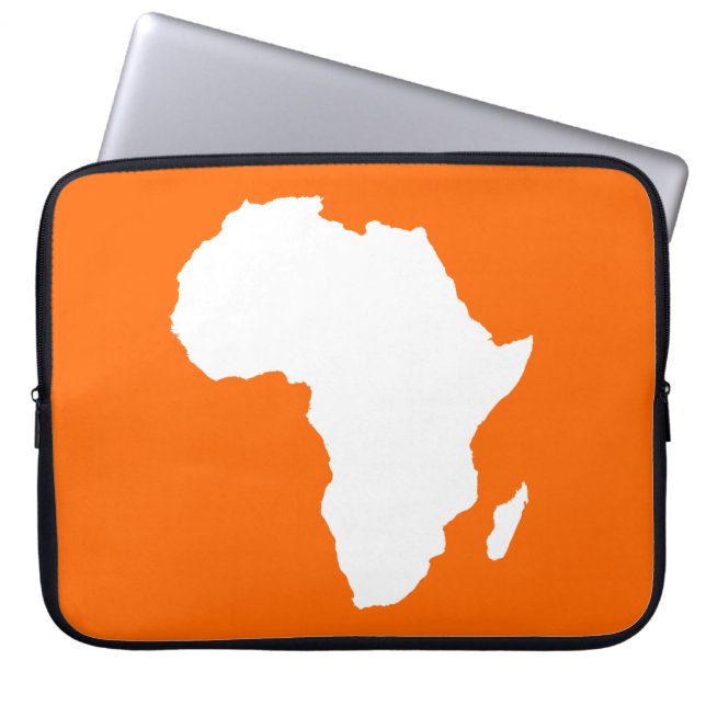 Tangerine Audacious Africa Laptopschutzhülle (Vorderseite)