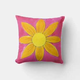 Tangerine Daisy - Coussin