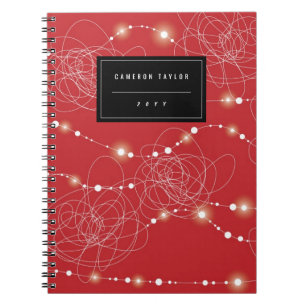 Tangled Bright Fairy Lights Glow Holiday Notizblock