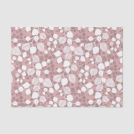 Tangled Foliage Canopy Blush Botanical Silhouette Seidenpapier