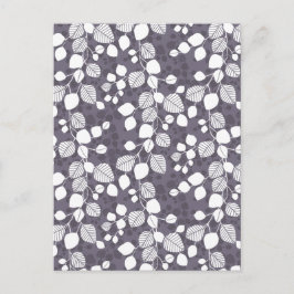 Tangled Foliage Canopy Deep Contrast Botanical Postkarte