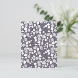 Tangled Foliage Canopy Deep Contrast Botanical Postkarte