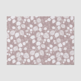 Tangled Foliage Canopy Muted Rose Botanical Seidenpapier