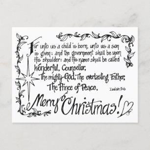 Tangled Religious Christmas Postcard Feiertagspostkarte
