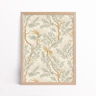 Tangled Tree Botanical Foliage Poster Wall Art