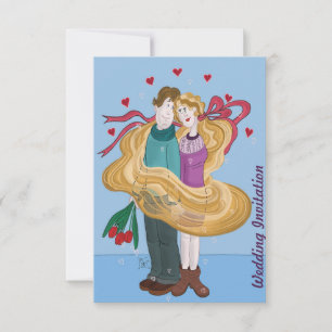 Tangled Wedding Einladung