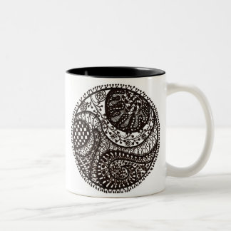 Tangletree eins zweifarbige tasse