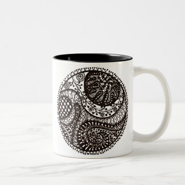 Tangletree eins zweifarbige tasse (Rechts)